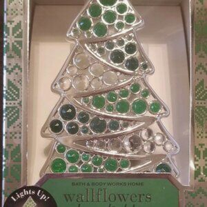 NIB Bath & Body Works Wallflowers Luxe Light-Up Fresh Balsam Christmas Tree Set